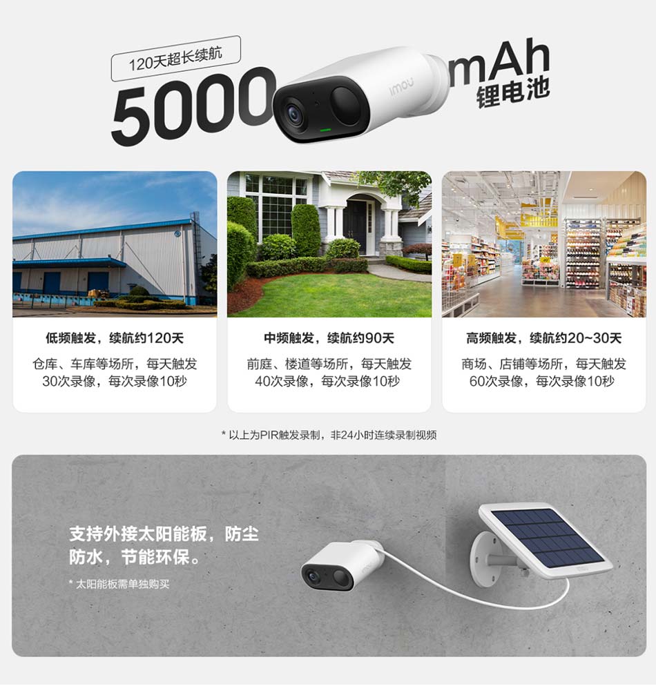 5000mAh鋰電池120天超長續(xù)航